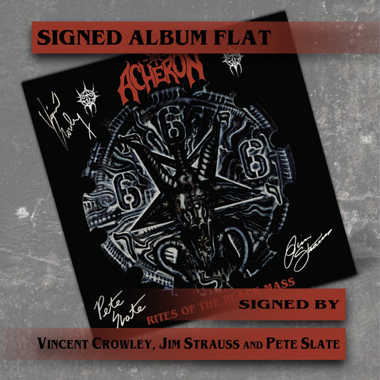 Acheron – Rites of the Black Mass Signed Album Flat