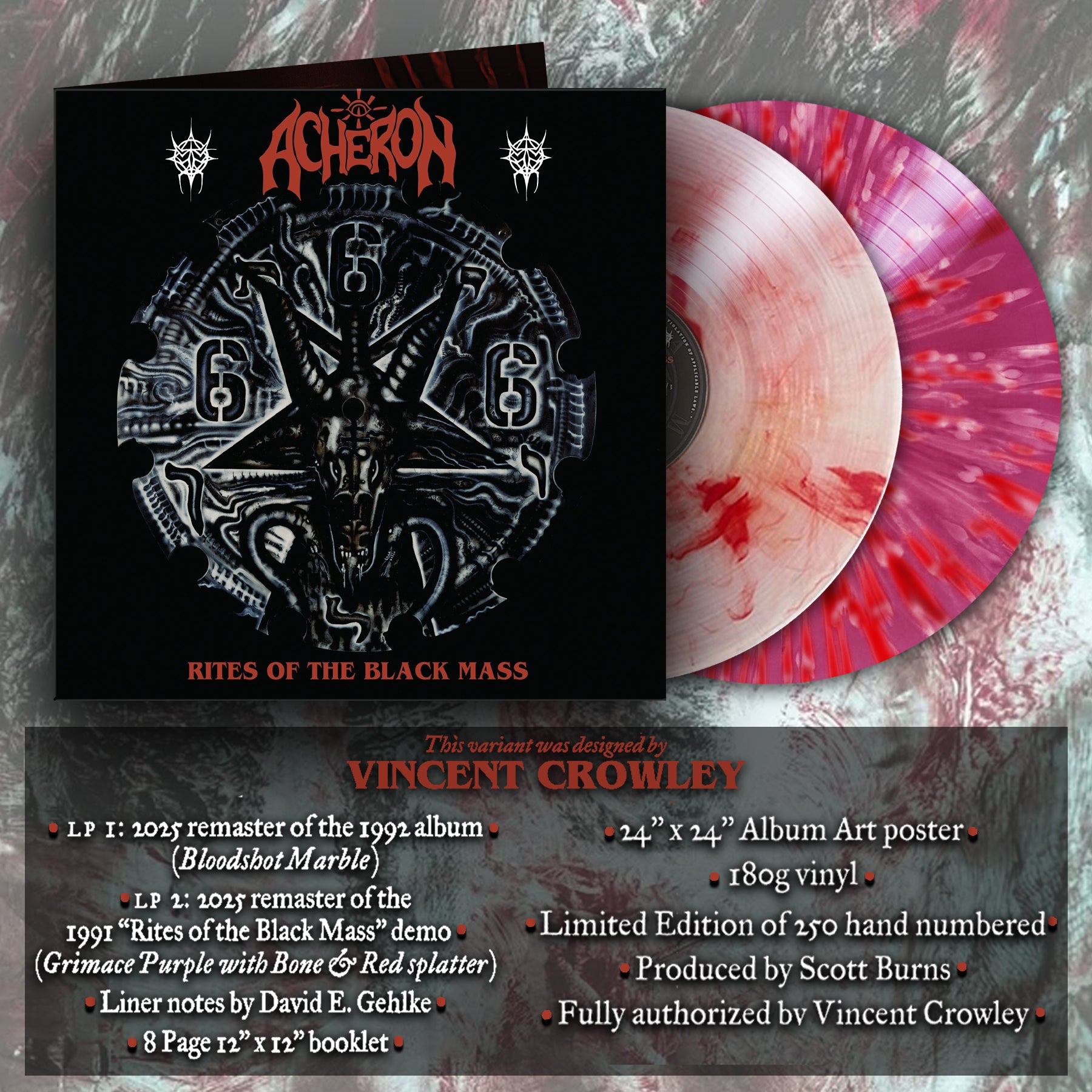 Acheron - Rites of the Black Mass (Double LP - VINCENT CROWLEY
