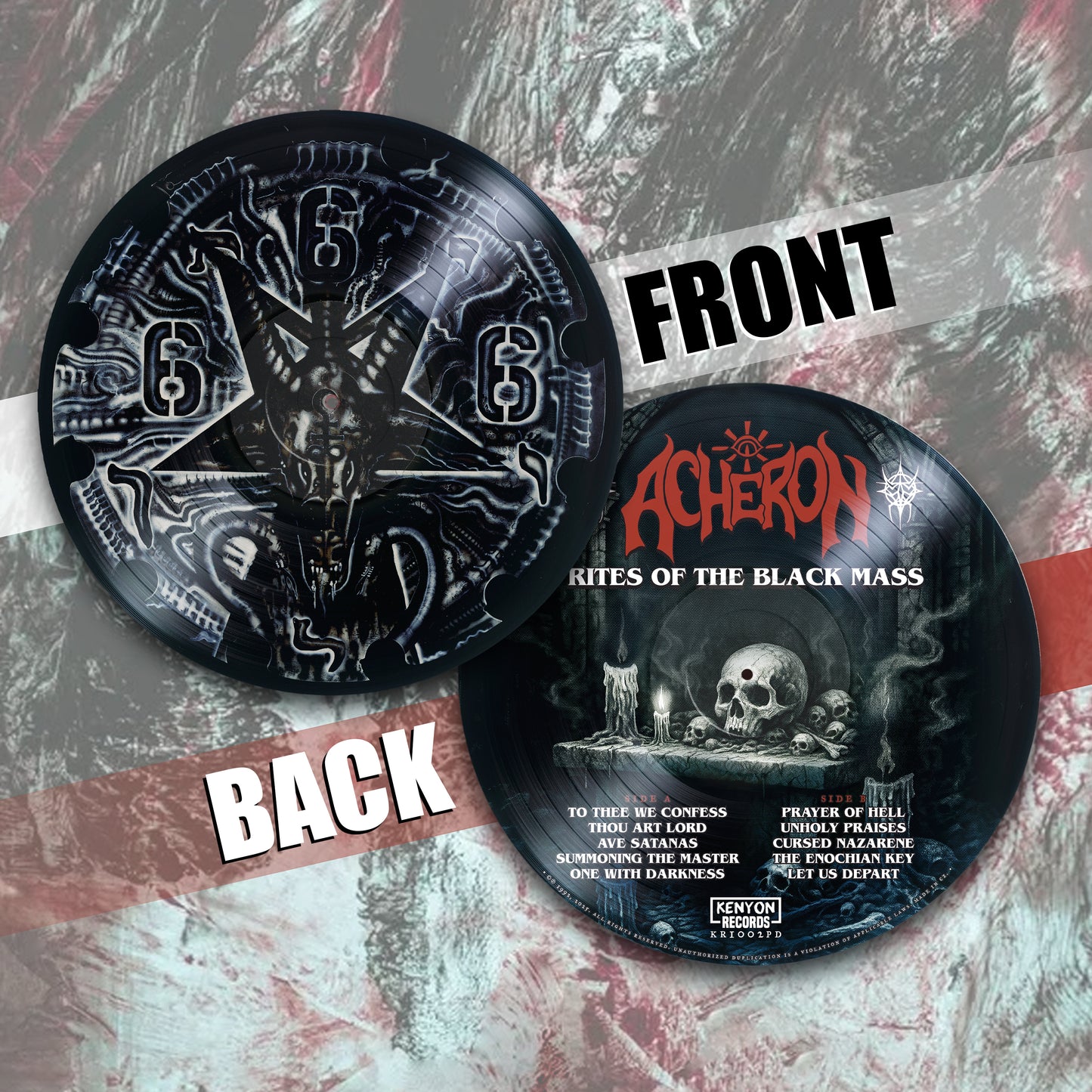Acheron - Rites of the Black Mass Picture Disc LP (2nd Press w/SIGNED Album Flat)