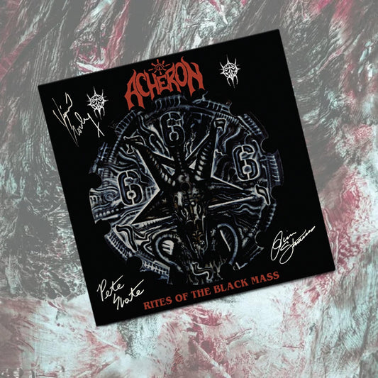 Acheron – Rites of the Black Mass Signed Album Flat