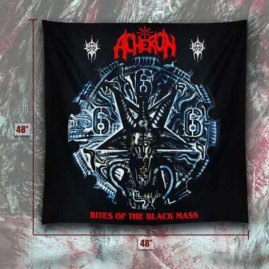 Acheron - Rites of the Black Mass 4' x 4' Oversized Tapestry/Flag
