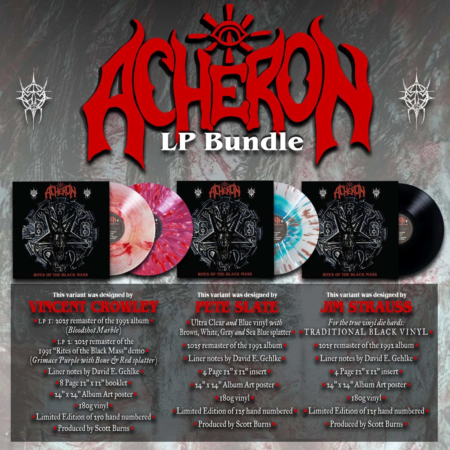 Acheron - Rites of the Black Mass (Vinyl Bundle - 3 Variants)