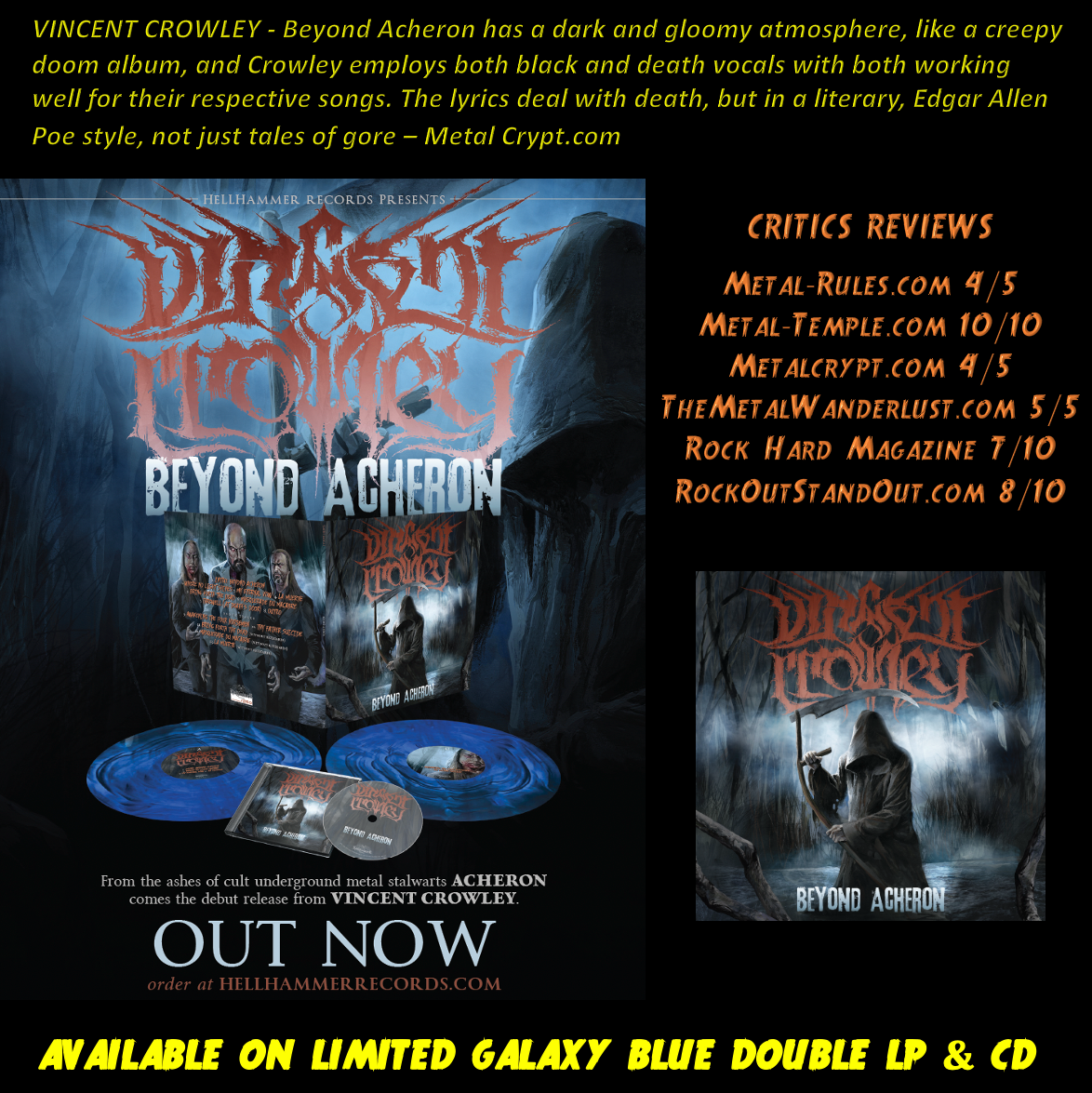 Vincent Crowley - Beyond Acheron CD (Limited to 500)