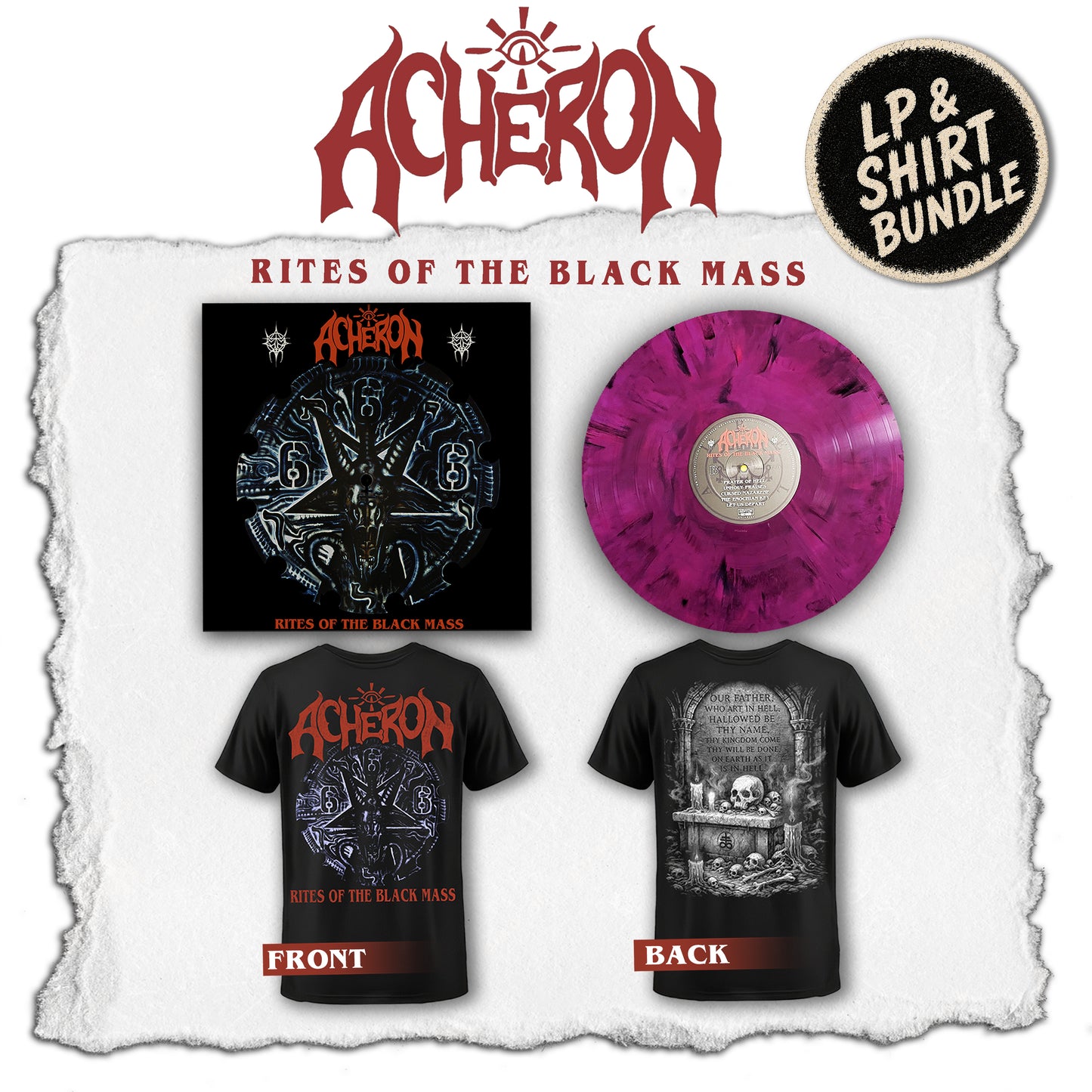 Acheron - LP & Shirt Bundle