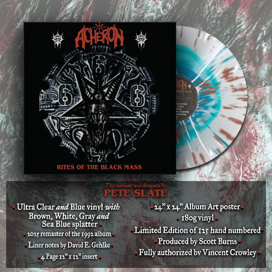 Acheron - Rites of the Black Mass (Single LP - PETE SLATE designed variant) w/SIGNED album flat