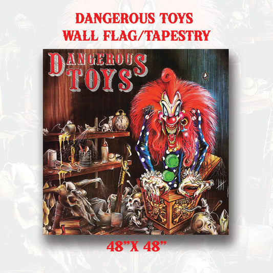 Dangerous Toys - Wall Flag/Tapestry 48" x 48" 1989 Album Art
