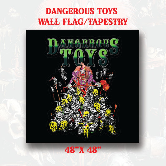 Dangerous Toys - Wall Flag/Tapestry 48" x 48" Bill Z. Bub - Pile of Skulls