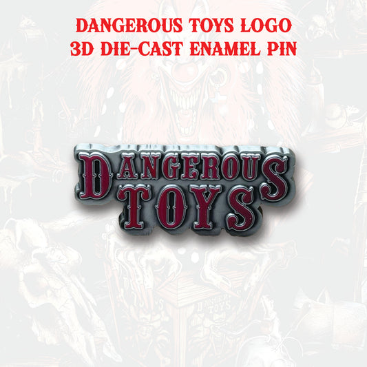 Dangerous Toys - 3D Red Logo Enamel Pin (Color)