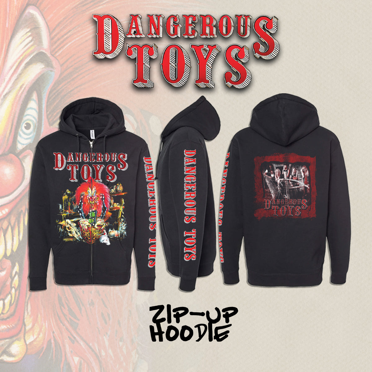 Dangerous Toys - Zip-Up Hoodie