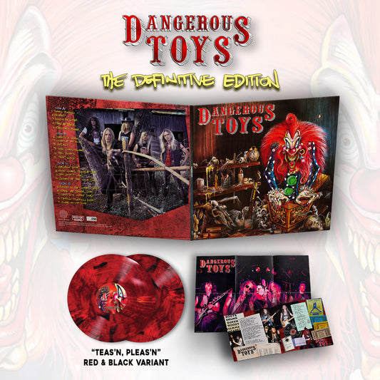 Dangerous Toys - Dangerous Toys: The Definitive Edition (Double LP - "Teas'n, Pleas'n Red & Black" Variant)w/SIGNED flat