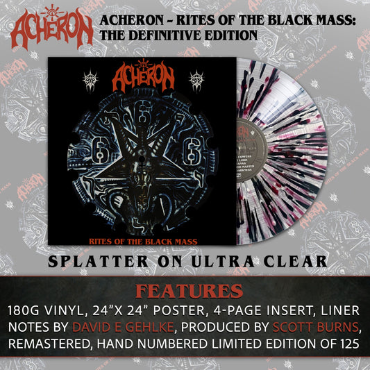Acheron - Rites of the Black Mass LP (Splatter Vinyl)